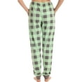 thumbnail image 4 of HKYNLAG Christmas Pajama Bottoms Buffalo Plaid Sleepwear Pajama Pants Women Soft Comfy Casual Jogger Pants Green 2XL, 4 of 4