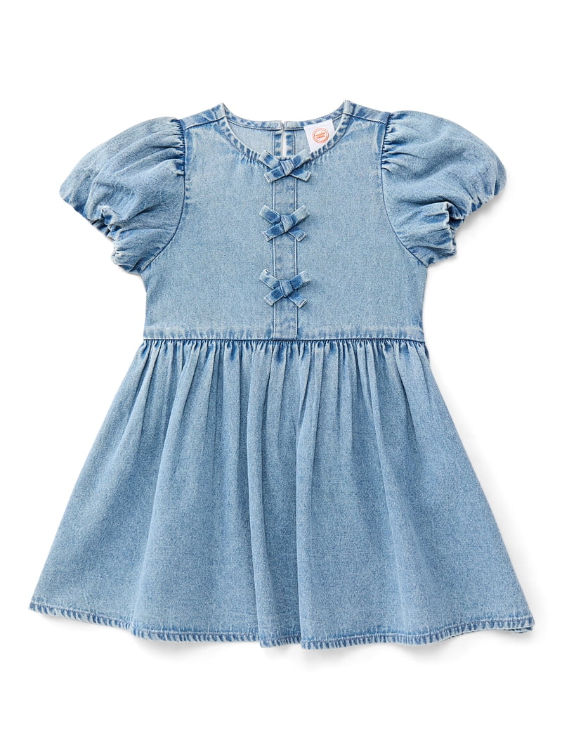 white christmas dresses Vintage Green Denim Dress 5t
