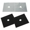 thumbnail image 2 of 4Pcs Removable Easy Clean Square Foil Gas Hob Protector Liner Stove Protection Mat, 2 of 7