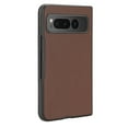 thumbnail image 3 of ELEHOLD Leather Case for Google Pixel Fold, Lychee Pattern Leather Back Cover Slim Lightweight Shockproof Phone Case for Google Pixel Fold 2023,Brown, 3 of 5