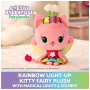 Gabby’s Dollhouse Fairylandia Rainbow Light-Up Kitty Fairy, Plush Toy for Ages 3 & Up