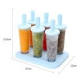 thumbnail image 2 of Popsicle Molds, 6 Round Ice Pop Molds With Lids, Reusable Homemade Ice Cream Molds For Kids S Summer Party Home Diy Frozen Treats, 2 of 5