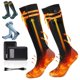 thumbnail image 2 of Calcetines térmicos con calefacción eléctrica para hombre y mujer, calcetín con batería recargable de 5000mAh, para invierno, para motocicleta, 2 of 4