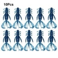 thumbnail image 4 of Wweixi 10pcs Bait Shrimp Realistic Reusable Double-Color Wire Baits Bionic Practical Vivid Sporting Goods Playing Barbed 7#, 4 of 8