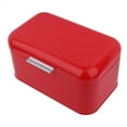 thumbnail image 1 of Boîte à Pain Rétro, 30x20x16cm Grande Capacité Boîte de Rangement en Métal pour Cuisine (Rouge), 1 of 7