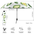 thumbnail image 3 of FORMRS Travel Umbrella Folding Auto Open Close Windproof Rain UV Protection, Avocado, 3 of 8