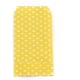 thumbnail image 1 of 100 bolsas de papel kraft sin asas, ideales para guardar objetos. Diseño con lunares blancos. Medidas: 15 x 8,3 x 0,02 cm. Color: Amarillo. Medidas: 15 x 8,3 x 0,02 cm., 1 of 4