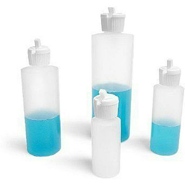 120 ml 4 oz Clear Plastic Bottle with Flip Top Pour Cap 50 Pack