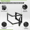thumbnail image 2 of NavePoint 6U Server Rack with Swing Gate - 6U Wall Mount Rack for 19 Inch IT Equipment Open Frame Rack – Network Rack Wall Mount for AV & Server Equipment 18” Deep 6U Rack, Black, 2 of 6