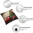 thumbnail image 6 of nygtbtfer 2Pack Merry Christmas Pillow Cover with Christmas Tree and Vintage Red Truck PatternLinen Home Decorative Throw Cushion Case, 6 of 7