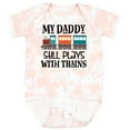 thumbnail image 3 of Inktastic Daddy Still Plays with Trains Boys or Girls Baby Bodysuit, 3 of 5
