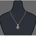 thumbnail image 2 of Vir Jewels 1/2 CTTW Champagne Diamond Cluster Composite Pendant Necklace 10K White Gold Female Adult, 2 of 6