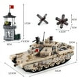 WW2 Army Toys - 99 Main Battle Tank Military Building Blocks Set - 1340 ...