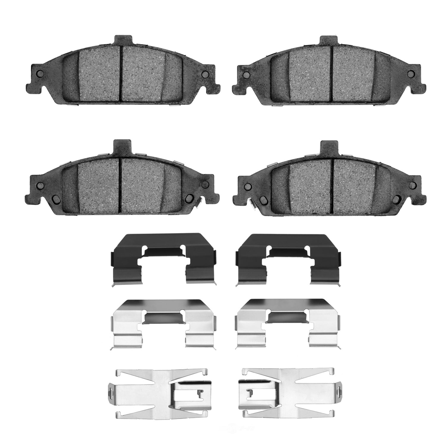 Dynamic Friction Company 1551-0727-01 DFC 5000 Advanced Brake Pads - Ceramic and Hardware Kit - OE