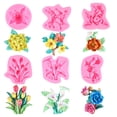 thumbnail image 3 of Milue Plant Flowers Shaped Molds Fondant Chocolate Mould Cake-Topper Decor Tools, 3 of 19