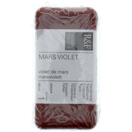 UPC: 0836943000667 | R&F Handmade Paints Encaustic Paint Cake  40ml  Mars Violet