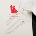 thumbnail image 4 of 925 Sterling Silver 40-75CM LONG 2mm Width Side Chain Necklace For Women Man Fashion Wedding Charm Jewelry, 4 of 5