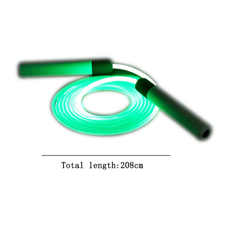 LED Jump Rope Light Up Jump Rope Flashing Color Changing Skipping Rope for Light Show Comfortable Handle Multi Color Universal Size for