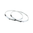 thumbnail image 1 of 1 Pair Snare Drum Hoop Hoop Instrument Ring Rim for Percussion Instrument 14 Inch 8 Hole, 1 of 9