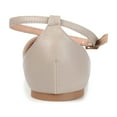 thumbnail image 4 of Journee Womens Reba Buckle Pointed Toe Ballet Flats, Widths Available, 4 of 10