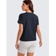 thumbnail image 2 of Remera CRZ YOGA de Algodón Pima Cuello Redondo Relajado Azul Marino S, 2 of 4