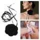 thumbnail image 3 of Collar choker delicado de perlas de satén Unique Bargains, 1 pieza, envoltura alrededor de la muñeca, pulsera negra, 3 of 6