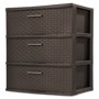 Sterilite, 3 Drawer Wide Weave Tower