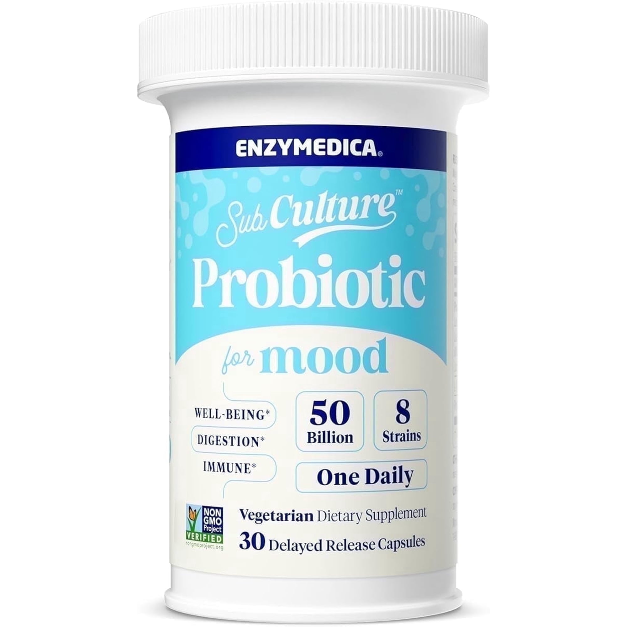 Enzymedica, SubCulture Probiotic for Mood, 30 capsules