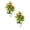 A-2Pcs, variant on Mini Artificial Fruit Tree Potted Bonsai, Lifelike Peach Strawberry Apple Chili Tangerine Berry Decor with Pot for Home Office Desk, Kitchen Living Room Shelf Tabletop Accent, (E)