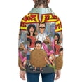 thumbnail image 4 of Kids Bob'S Burgers Hoodie 3d Printed Zip Up Hooded Sweatshirt With Pocket For Boys Girls, 4 of 7
