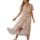 thumbnail image 2 of Txlixc Vestido sin mangas para mujer con cinturón ajustable, ropa dividida floral Txlixc  Moda, 2 of 8