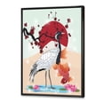 thumbnail image 3 of Designart 'Koi Fish With Crane Bird' Farmhouse Framed Canvas Wall Art Print, 3 of 5