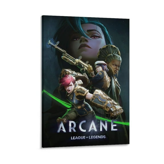 Arcane Anime TV Series Game Jinx Poster (16) Canvas Poster Wall Art Picture Prints Hanging Photo Gift Decor Home Posters Artworks 12x18inch(30x45cm)