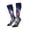 2 Black-2, variant on Women Crew Soft Moisture-wicking Socks Magic Mushrooms ,Fireflies Pattern Design Cotton Socks, One Size fit All