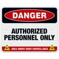 thumbnail image 1 of Danger Authorized Personnel Only Sign, OSHA Danger Sign, 24x30 Reflective Aluminum EGP, 1 of 1