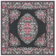 thumbnail image 2 of SAFAVIEH Besarabian Jimmy Floral Machine Washable Area Rug, Black/Sage, 6'7" x 6'7" Square, 2 of 10