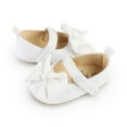 thumbnail image 5 of Yoyauz Baby Girl Mary Jane Shoes Anti Slip Rubber Sole Ballet Slippers Princess Dress Wedding Shoes Newborn Kids Shoes Toddler Shoes（0-12 Month）, 5 of 10