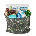 thumbnail image 3 of Artistic Floral Print Foldable Grocery Bag - Large Capacity & Washable Tote, 3 of 6