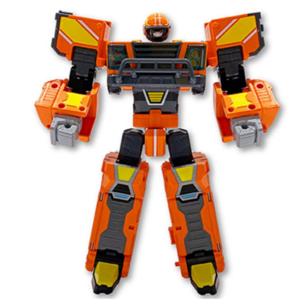 Metal Cardbot S Mega Trucker – Transforming Robot Dump Truck Toy with Card and Mega Protector