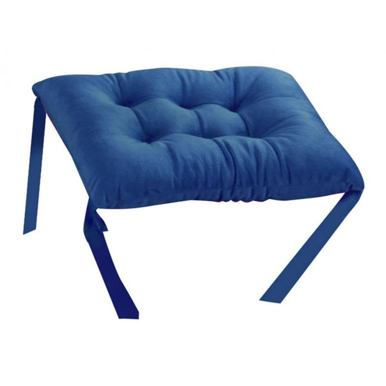 Rectangle Chair Pads Chair Pad with Ties Classroom Seat Cushions Childrens Chair Cushion Chair Increasing Cushion Dining Chair Pad Covers Dark Blue