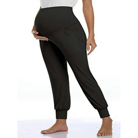 

Enjiwell Maternity Pregnant Women Casual Over The Belly Pants Trousers Nursing Pants