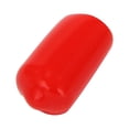 thumbnail image 4 of 200Pcs Rubber End Caps 9.5mm ID PVC Round Tube Bolt Cap Cover Screw Thread Protectors Red, 4 of 8