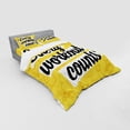 thumbnail image 3 of Ambesonne Fitness Bedding Set 3 Pcs, Every Workout Counts, Twin XL, Yellow White and Black, 3 of 3