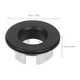 thumbnail image 2 of SEWCHICS 2-Pack Black Overflow Plate Covers for Washbasin, Design with Easy Quick Installation, 2 of 8