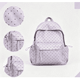 thumbnail image 5 of Polka Dot Casual Nylon Daypack, Large Capacity Lightweight Fashion Backpack for Travel Outdoor Daily Commute, 5 of 8