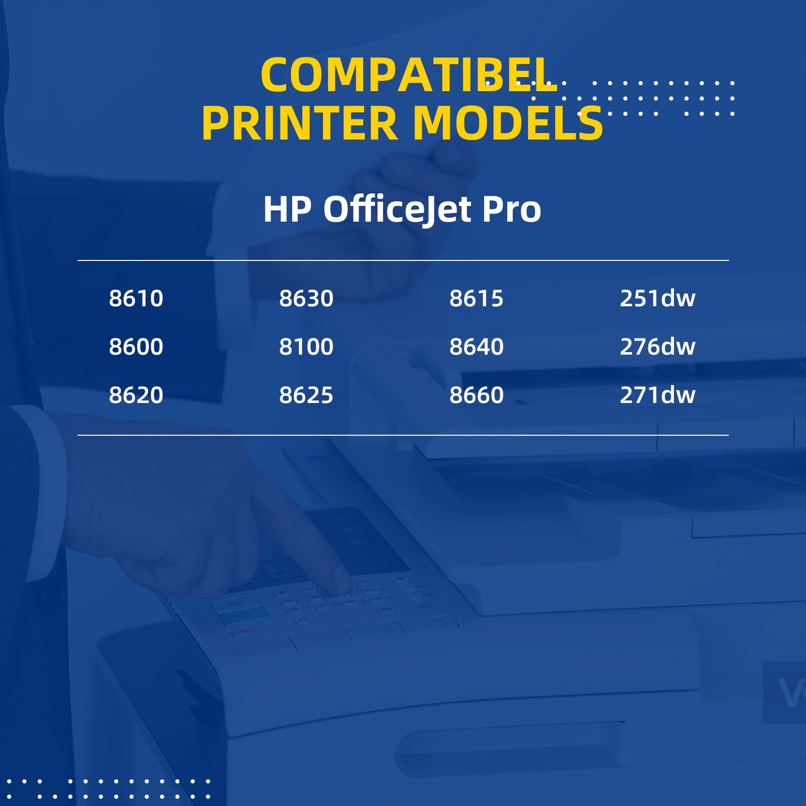 Cartouche Remplace HP 912XXL Officejet 8010 Officejet Pro 8022
