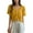Yellow, variant on hotojiny Boho Tops for Women Lightweight Short Sleeve V Neck Crochet Beachwear Cute Drawstring Ruched Crop Cover up for Vaction