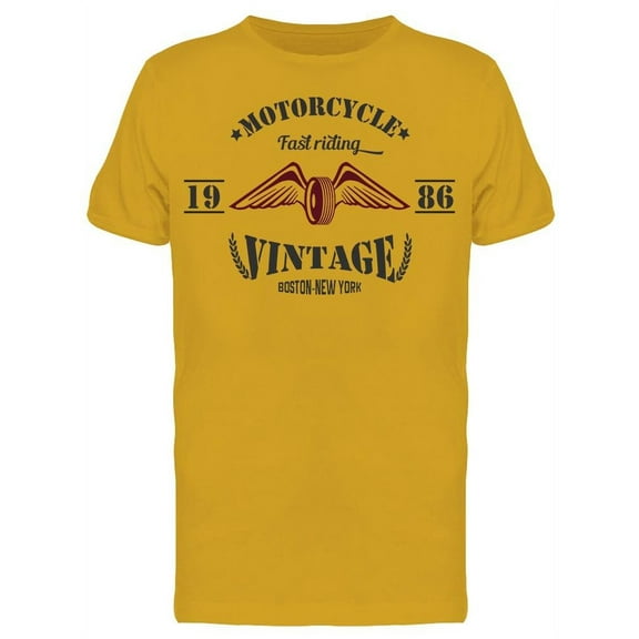 Motorcycle Vintage 1986 T-Shirt Men -Image by Shutterstock, Male 3X-Large