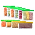 thumbnail image 1 of Sacs Réutilisables de Rangement pour Aliments - Lot de 10 Sacs pour Congélateur Sacs Gallon Réutilisables, 1 of 8