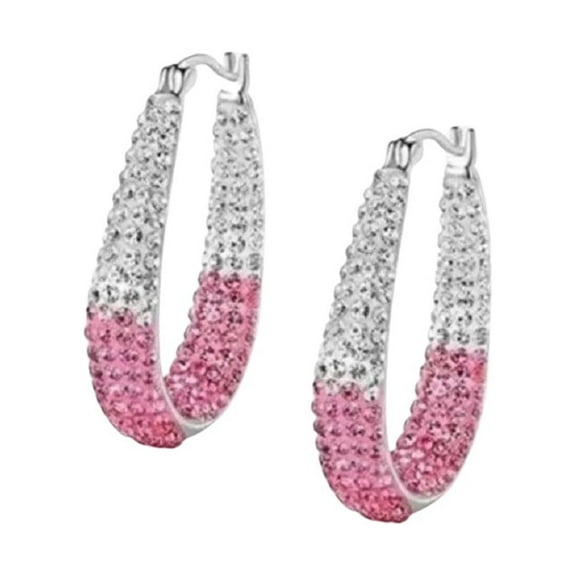 Petal Pink Ombre' Crystal Earrings